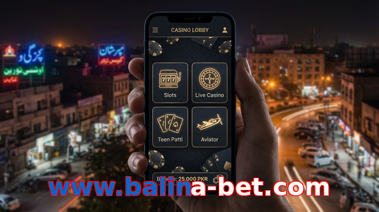 Main screen of Www.balina-bet.com app page for PK players