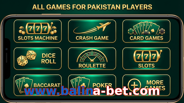 Main screen of Www.balina-bet.com games page for PK players