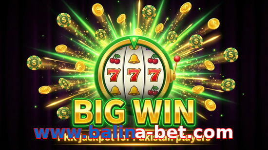 Big win animation on Www.balina-bet.com slot game